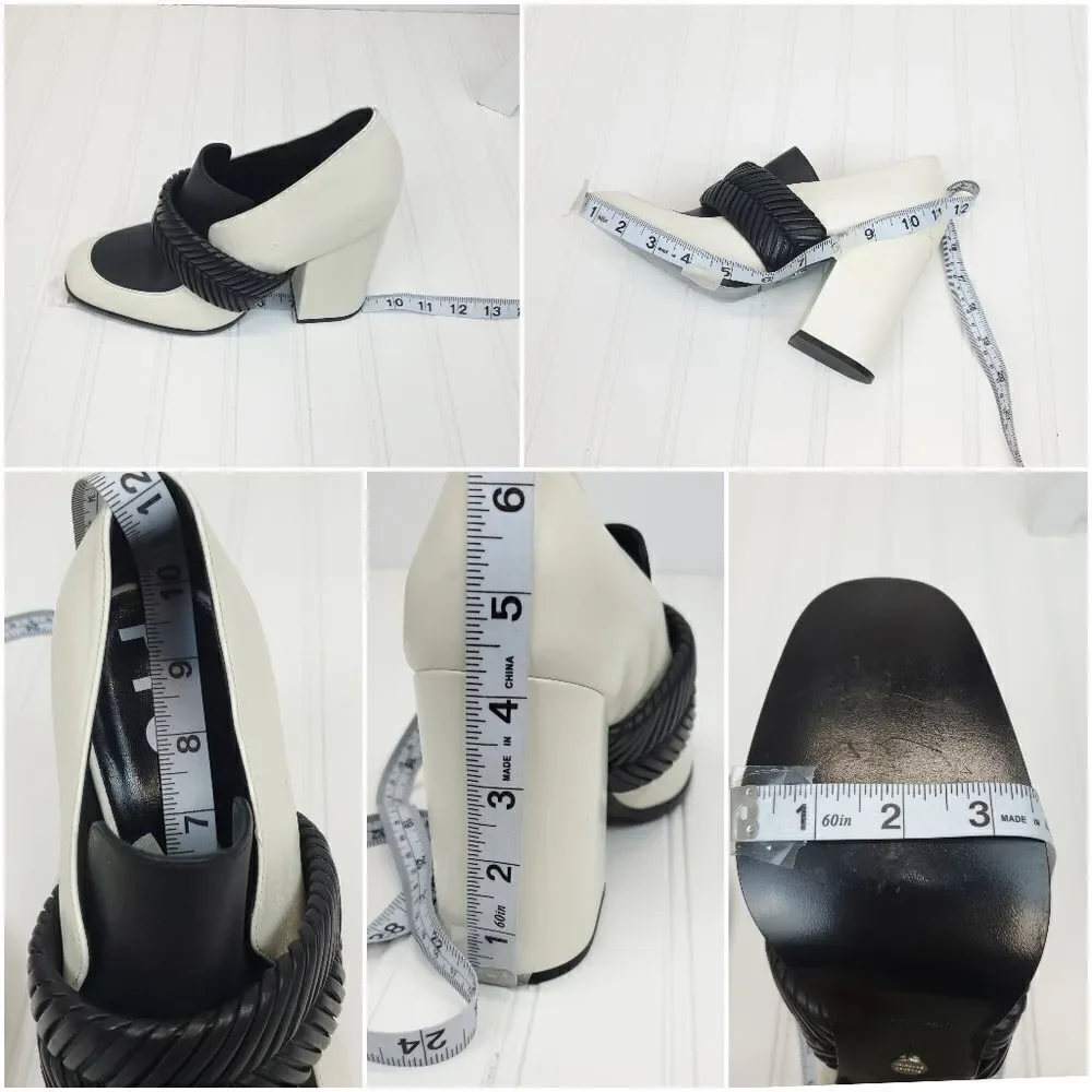 Proenza Schouler Ivory White Leather Pumps SH-0046f3